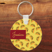 Taco Dienstag Individuelle Name Schlüsselanhänger (Vorderseite)
