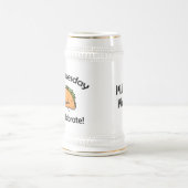 Taco-Dienstag-Muschelkäse Mexikanernahrung Bierglas (Mittel)