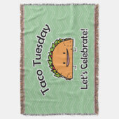 Taco-Dienstag-Muschelkäse Mexikanernahrung Decke (Vorderseite Vertikal)