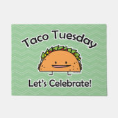 Taco-Dienstag-Muschelkäse Mexikanernahrung Fußmatte (Vorderseite)