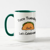 Taco-Dienstag-Muschelkäse Mexikanernahrung Tasse (Links)