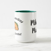 Taco-Dienstag-Muschelkäse Mexikanernahrung Tasse (Zentrum)