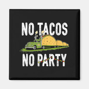 Taco-Dienstag Party lustige mexikanische Foodie Vi Magnet