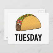 Taco Dienstag Postkarte (Vorne/Hinten)