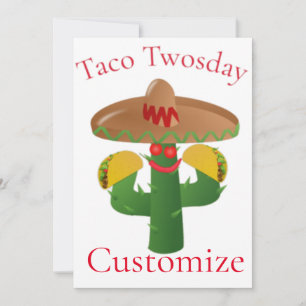 Taco Dienstag Saguaro Cactus Thunder_Cove Einladung
