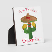 Taco Dienstag Saguaro Cactus Thunder_Cove Fotoplatte (Vorderseite)