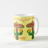 Taco Dienstag Saguaro Cactus Thunder_Cove Kaffeetasse (VorderseiteRechts)