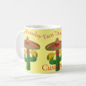 Taco Dienstag Saguaro Cactus Thunder_Cove Kaffeetasse (Vorderseite Links)