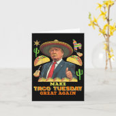 Taco Dienstag Taco Dienstag wieder groß Donald Karte (Gelbe Blume)