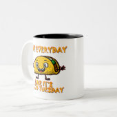 Taco-Dienstag Zweifarbige Tasse (Vorderseite Links)