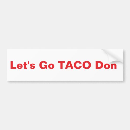 TACO Donnie Autoaufkleber (Vorne)