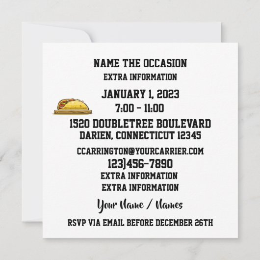 TACO EINLADUNG (Rückseite)