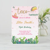 Taco-Einladung Einladung (Stehend Vorderseite)