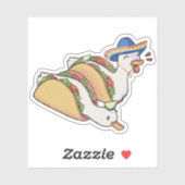 Taco-Enten Aufkleber (Blatt)