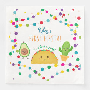 Taco erste fiesta Thema Geburtstag Serviette