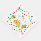 Taco erstes Fest zum Thema Geburtstag Serviette (Ecke)