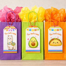 Taco erzähl von einer Baby Shower Lama Geschenkanhänger