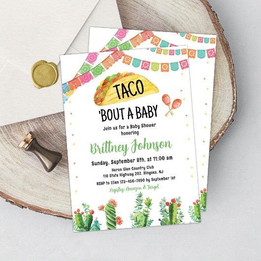 Taco Fiesta Baby Shower Einladung Mexikanische Kak