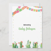 Taco Fiesta Baby Shower Einladung Mexikanische Kak (Rückseite)