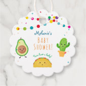Taco | Fiesta Colorful Babydusche Geschenkanhänger (Vorderseite)