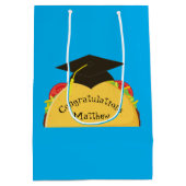 Taco Fiesta Graduation Party Mittlere Geschenktüte (Rückseite)