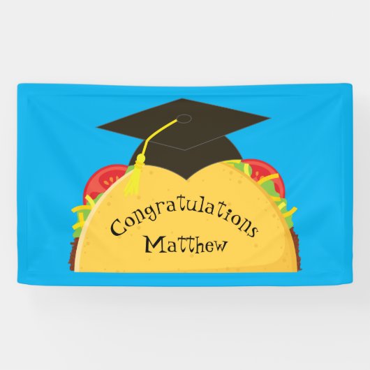Taco Fiesta Graduierungspartei Mexikanisch Banner (Horizontal)