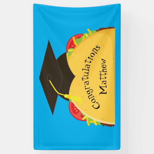 Taco Fiesta Graduierungspartei Mexikanisch Banner (Vertikal)