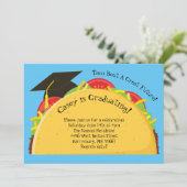 Taco Fiesta Graduierungspartei Mexikanisch Einladung (Stehend Vorderseite)