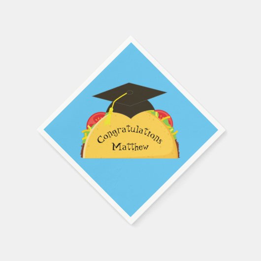 Taco Fiesta Graduierungspartei Mexikanisch Serviette (Ecke)