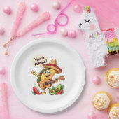 Taco Fiesta mit Gitarre und hispanischem Flair Pappteller (Party)