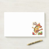 Taco Fiesta mit Gitarre und hispanischem Flair Post-it Klebezettel (Auf Schreibtisch)