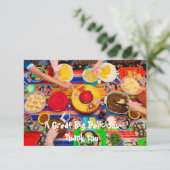 Taco Fiesta Personalisiert Dankeschön-Karte Dankeskarte (Stehend Vorderseite)