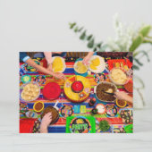 Taco Fiesta Personalizable-Party Einladung (Stehend Vorderseite)