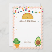 Taco Fiesta Thema Beratung & Wohlbefinden Wünsche  Einladung (Vorderseite)