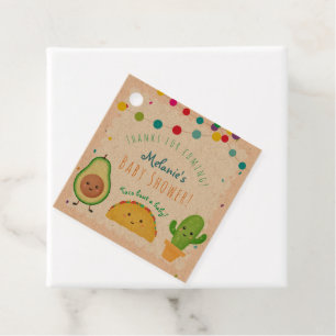 Taco Fiesta Thema "Taco über eine Babydusche" Geschenkanhänger
