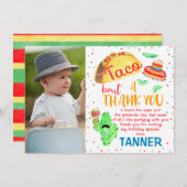 Taco Fiesta Vielen Dank Foto Card Dankeskarte (Vorne/Hinten)