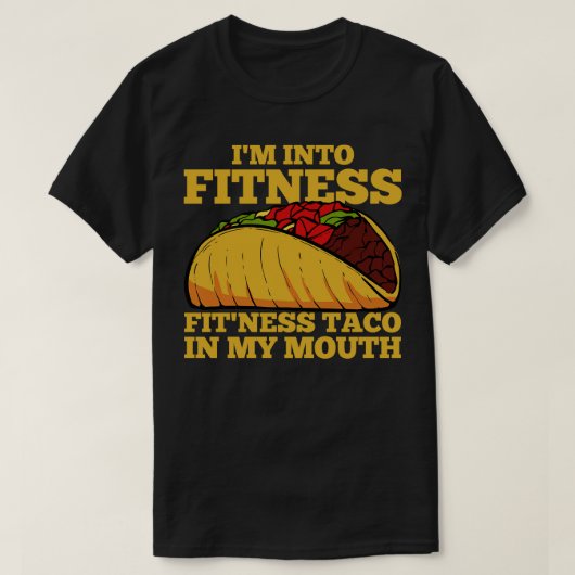 Taco Fitness Mexican Workout T-Shirt (Design vorne)