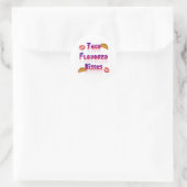 Taco Flavored Kisses Runder Aufkleber (Tasche)