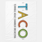 TACO Fleece-Decke, 60" x80 " Fleecedecke (Vorderseite)