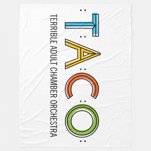 TACO Fleece-Decke, 60" x80 " Fleecedecke (Vorderseite)