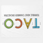 TACO Fleece-Decke, 60" x80 " Fleecedecke (Vorderseite (Horizontal))