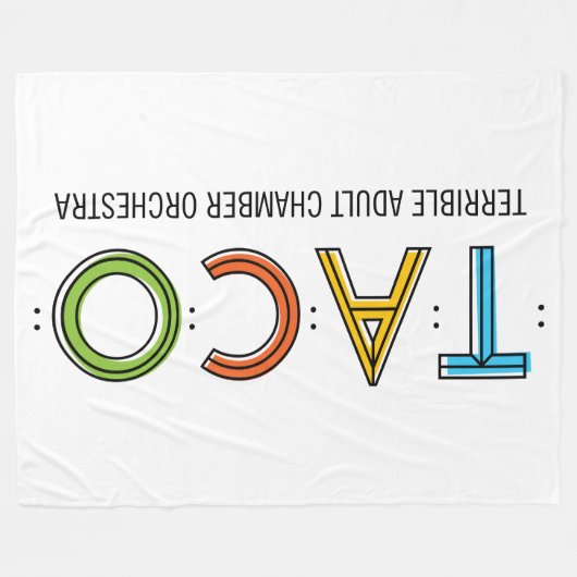 TACO Fleece-Decke, 60" x80 " Fleecedecke (Vorderseite (Horizontal))