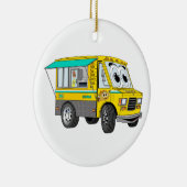 Taco Food Truck Cartoon Keramik Ornament (Rechts)
