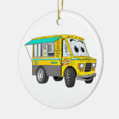 Taco Food Truck Cartoon Keramik Ornament (Links)