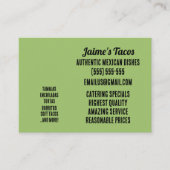 Taco Food Truck Visitenkarte (Vorderseite)