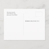 Taco Foto Vielen Dank Ankündigung Postkarte (Rückseite)