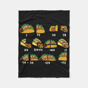 Taco Fraction Mathematiklehrer zurück zur Schule p Fleecedecke