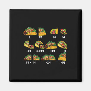 Taco Fraction Mathematiklehrer zurück zur Schule p Magnet