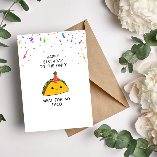 Taco Funny Birthday Card Feiertagskarte