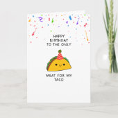 Taco Funny Birthday Card Feiertagskarte (Vorderseite)